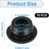 10 Pcs 10mm Rubber Hole Plug Black Silicone Round Snap in Type Locking Furniture Hole Plug Protective Cover Rubber Plugs for Holes Watertight(Black)