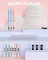 Nicpro 3PCS Pastel Mechanical Pencil Set, 0.5mm with 6 Tubes HB Lead, 3 Erasers, 9 Refills & Case, Aesthetic Supplies
