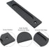 7 Inch Rectangular Flush Pull, Recessed Barn Door Handle for Sliding Pocket Doors, Gates, Garages, Sheds (Matte Black)