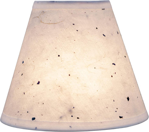 Aspen Creative 32116-2A, 3" 6" 5" Set 2 Hardback Empire Clip-On Chandelier Lamp Shade, Off-White, Top x Bottom x Slant