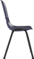 EMMA 15 661 lbs. + OLIVER Apis Heavy Duty Stack Chair - Navy Ergonomic Seat and Back - Powder Coated Frame - Stack High