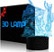 3D Fishing Lamp Illusion Night Light LED Touch Fish Desk Table Lamps
