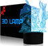 3D Fishing Lamp Illusion Night Light LED Touch Fish Desk Table Lamps