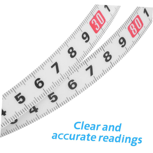 1roll Hemobllo Self-Adhesive Measuring Tape Metric Scale Coated Workbench Ruler for Woodworking and Crafts Easy to Cut