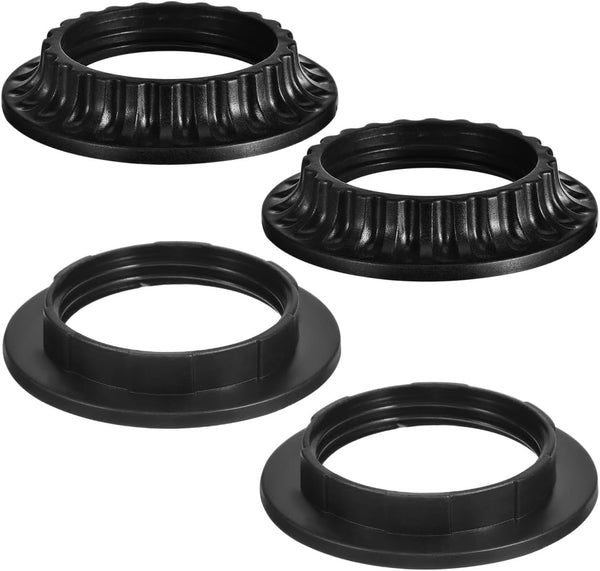 HOMSFOU Lamp Shade Stabilizer Ring 4Pcs E26 Lamp Shade Adapter Ring Replacement