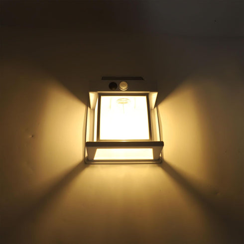 Pomya Solar Wall Lights Outdoor, Solar Wall Sconce Motion with Automatic Switch, Solar Security Wall Lantern for Garden