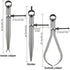 3 Piece Spring Caliper/Divider Set, 8 inches Inside Spring Outside Divider Caliper Set, Calipers Measuring Tool for Wood Turning Lathe Projects