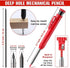 EXcraft Mechanical Carpenter Pencils, 2 Pack, 6 Refills Deep Hole with Built-in Sharpener For Architect Construction Carpentry Making Scribe Tools