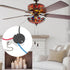 Kangnice 3 4 ZE-208s Speed Wire Fan Light Switchs Replacement Part Upgraded Ceiling Fan Switchs Speed Control Pull