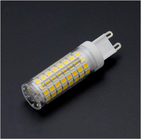 G9 LED Bulb 10W Dimmable, 110V, 100W Halogen Equivalent, 102 LED 2835, 4000K Natural White, Ceramic G9 Bi-Pin Base, 5
