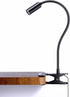 JHD LED Desk Lamp with Clamp, 10 Brightness Levels, 12" Flexible Gooseneck, Eye Protection USB Lamp for Home Office &