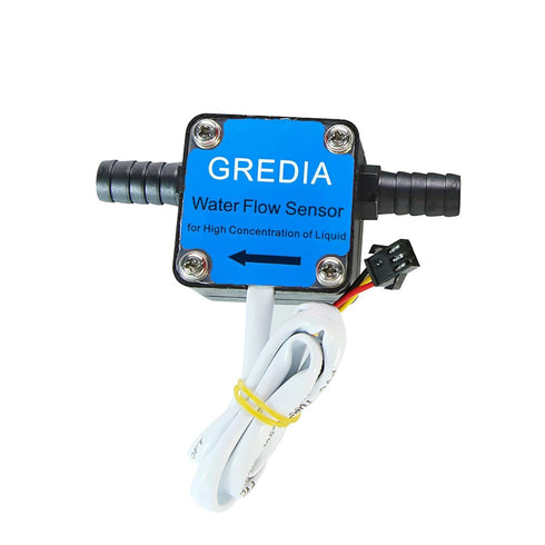 3/8" High Density Oil Flow Sensor Hall Effect Flowmeter Fluid Meter for 5-600L/H Fuel Gasoline Diesel Milk Water