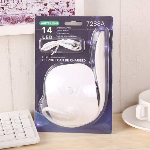 LED Table Lamp, Portable Eye-Protected Flexible Gooseneck Small Desk Light for Dorm, Study, Office - USB or Battery