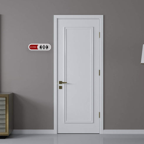 Do Not Disturb Welcome Please Knock Sign, Privacy Sign for Home Office, Slider Door Sign (Tells Room Vacant or Occupied)