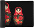 Generic Russian Nesting Dolls Funny Gaming Mousepad with Stitched Edge Rubber Base Desk Mats for Laptop Office Home