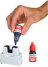 ACCUSTAMP2 035544 1 Count Pre-Inked Shutter Stamp Entered, Red/Blue Ink