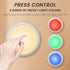 16 Dimmable (3 Pack) RGBW Color Changing Puck Lights with Wireless Remote - Colors Under Cabinet, Battery Powered LED