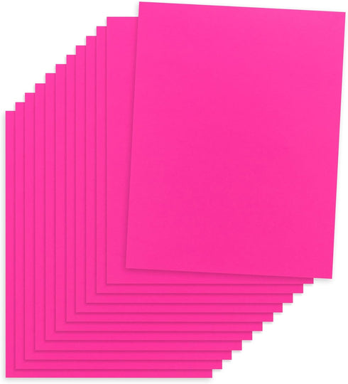 Hygloss Fuchsia Colored Paper, 24 lb, 89 gsm, Acid-Free, 11x17-Inch, 90 Sheets