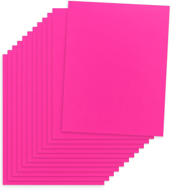 Hygloss Fuchsia Colored Paper, 24 lb, 89 gsm, Acid-Free, 11x17-Inch, 90 Sheets