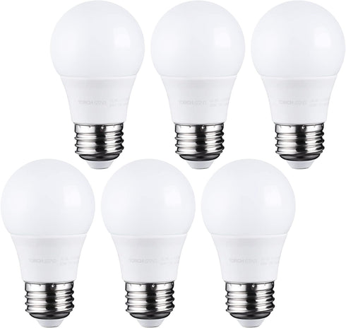 TORCHSTAR 5.5W A15 LED Bulbs, 40 Watt Equivalent, Dimmable, 5000K Daylight, Pack of 6
