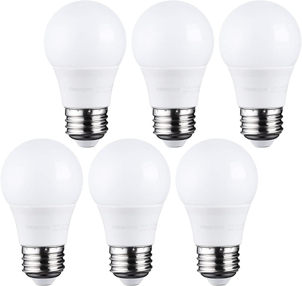 TORCHSTAR 5.5W A15 LED Bulbs, 40 Watt Equivalent, Dimmable, 5000K Daylight, Pack of 6