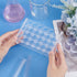 OLYCRAFT 24 Sockets Acrylic Clear Test Tube Rack, Transparent Acrylic Holder for 5ml Test Tubes, Laboratory Display