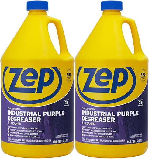 Zep Industrial Purple Cleaner and Degreaser Concentrate - 1 Gallon (Case of