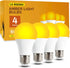 LQ BSDERA 1800K Amber Light Bulbs for Sleep, 5W Blue Light Free Light Bulbs