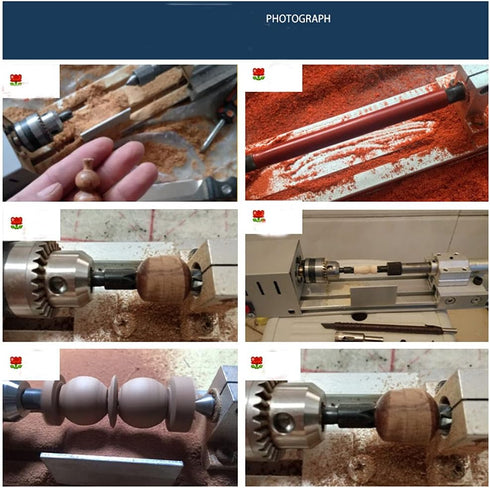 Jinegelela Professional mini Lathe Machine, Lathe Tools Woodworking Machine, Lathe Beads Polisher, CNC DIY Woodworking