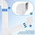 Gutter Elbow 2x3 90 Degree Downspout Connector, Roofing Gutters Rainwater Drainage Extension (Style B, Aluminum)