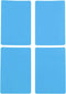 Sticker Moving Labels, Light Blue Rectangular Label Stickers, 60 Pack for Kids Clothing and School Supplies