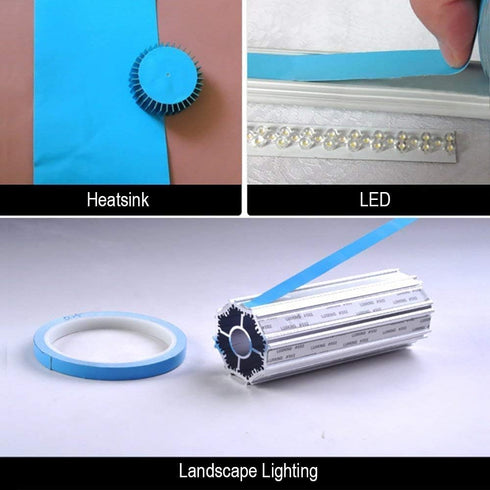 Thermal Adhesive Tape 30mm x 25M - High Performance Thermally Conductive Tape for Coolers, Heat Sink, LED Strips