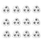 SHEPAILAI 12Pcs 360 Swivel Caster Wheels - Self-Adhesive Stainless Steel Rollers for Furniture,