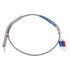 MECCANIXITY K Type Thermocouple Temperature Sensor, PT100 5mm Ring High Temperature Probe, 1.6ft Wire