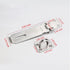 SZHDX Door Locks Hasp Latch, 5 Inch 304 Stainless Steel Safety Packlock Clasp, 2 Pack