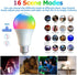 Smart Light Bulbs, WiFi & Bluetooth LED Light Bulb Compatible with Alexa & Google Home, 10W A19 E26 Color Changing Bulb