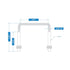 National Hardware N244-996 2192BC Zinc Plated Lumber Size Square U Bolt, 3/8" x 3-5/8" x 4"