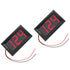 2-Pack Mini LED Digital Voltmeter, DC 4.5V to 30V Voltage Panel Meter for 6V 12V Electromobile
