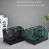 Green Desk Organizer Mesh Drawer Storage, 6 Compartments and Drawer, Desktop Caddy for Stationery, Cosmetics