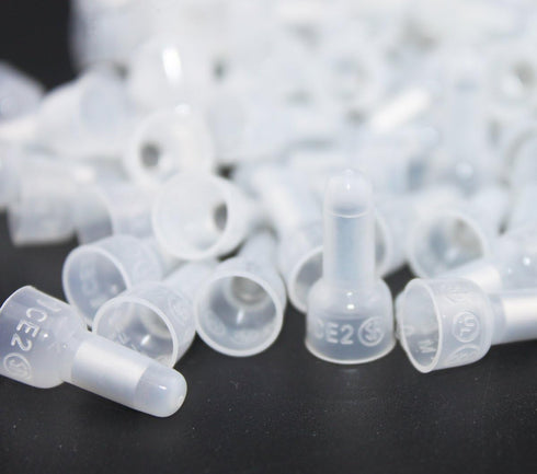 Rextin 1000pcs CE2 Closed End Wire Crimp Connectors, Protective Terminals