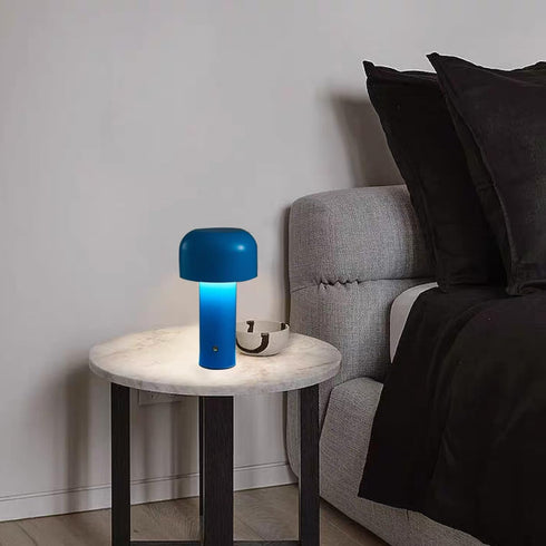 ZDAYOZ Dimming Small Table Lamp Mushroom Table Lamp USB Charging Three Color Poleless Night Lamp Creative Touch