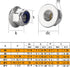 cSeao 30pcs M5 x 0.8mm Flanged Lock Nuts, 304 Stainless Steel, Bright Finish DIN6926