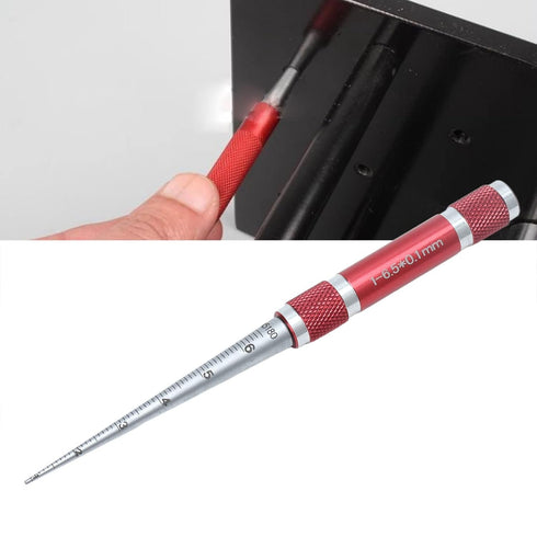 16.5mm Aperture Gauge, Stainless Steel Diameter Measuring Tool, Tapered Hole Ruler Stainless Steel Inner Hole Diameter