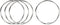 uxcell Nickel Plated Steel Loose Leaf Binder Rings, 2.2 Inches Paper Key Rings, 4 Pcs for Home Office Crafts