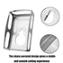 Square Slot Cutter Compatible for Dewalt 20V & Milwukee M18 Oscillating Multi-Tool to Cut-in Single Gang Wall Boxes,Outlet Cutter for Drywall,Efficient Carving Tool,1 Pcs square-shaped