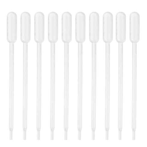 PATIKIL 60pcs 0.3ml Pipettes Dropper, Disposable Transfer Pipette with Scale for Science Laboratory and Crafts