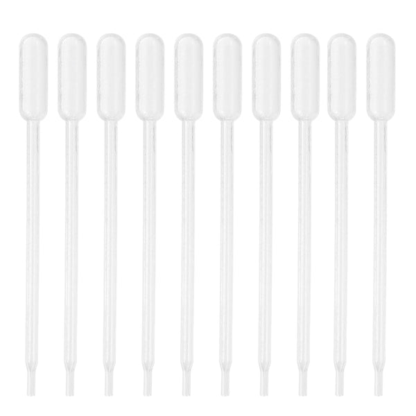 PATIKIL 60pcs 0.3ml Pipettes Dropper, Disposable Transfer Pipette with Scale for Science Laboratory and Crafts