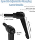 2pcs Adjustable Clamping Lever Handle M8, M8 x 25mm Male Thread, Push Button Ratchet Knob, Replacement Cam Handle