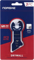 Norske Tools NOTP285 Drywall Cutting Blade (3/Pack), Oscillating Tool Accessories, Oscillating Saw Blades, Black