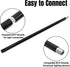 20 Pack M10 12 Inches (30cm) Noamus Matte Black Threaded Extension Rod, Chandelier Hanging Rods for Pendant Light